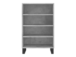 Aparador alto madera de ingeniería gris hormigón 57x35x90 cm