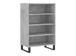 Aparador alto madera de ingeniería gris hormigón 57x35x90 cm