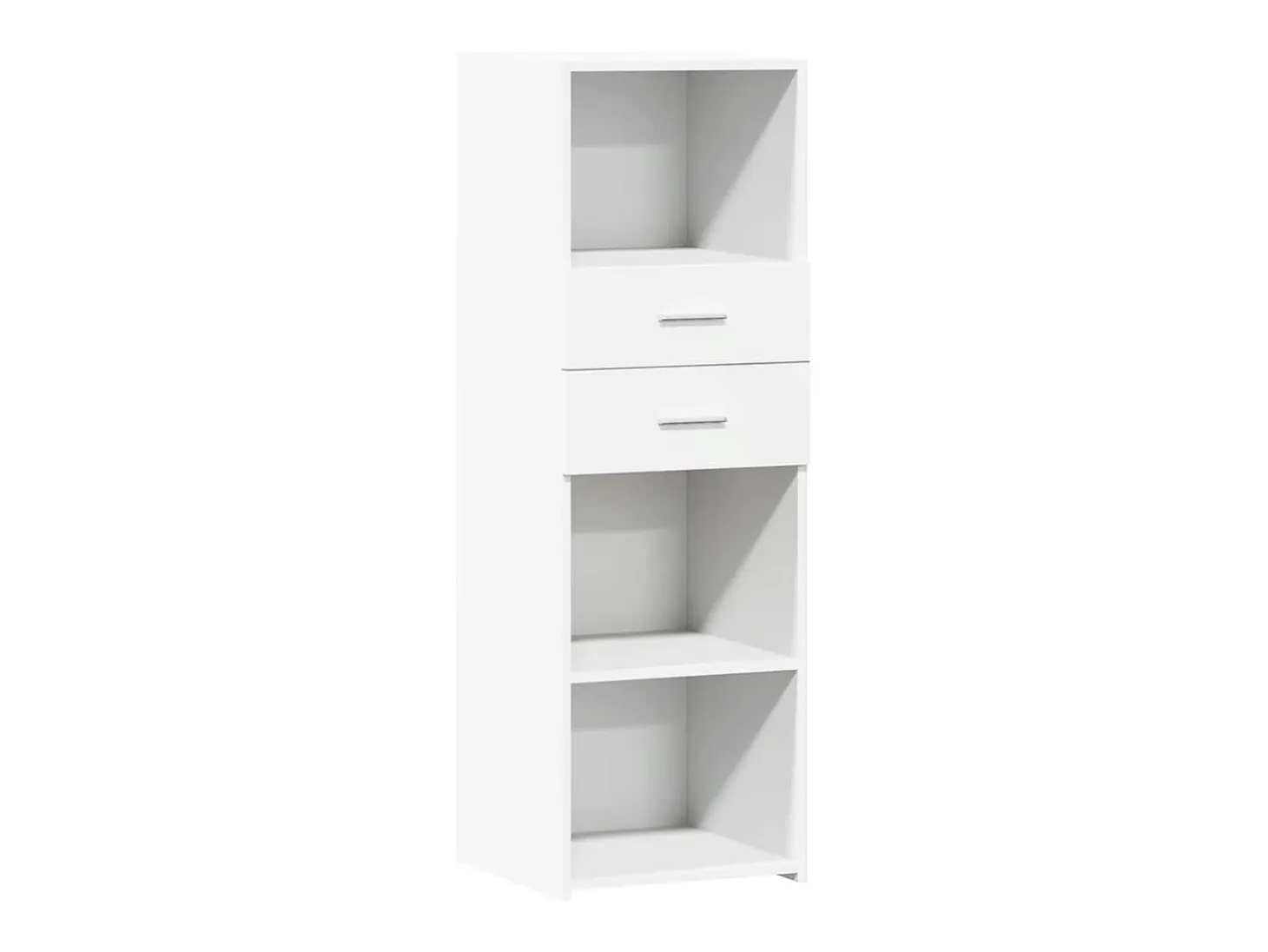 Aparador alto madera de ingeniería blanco 40x42,5x124 cm