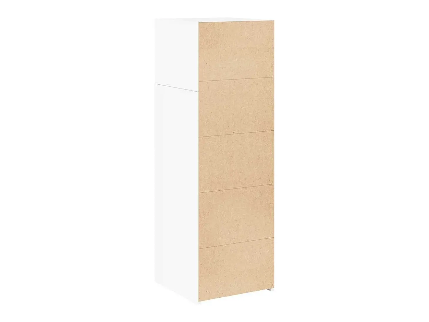 Aparador alto madera de ingeniería blanco 40x42,5x124 cm