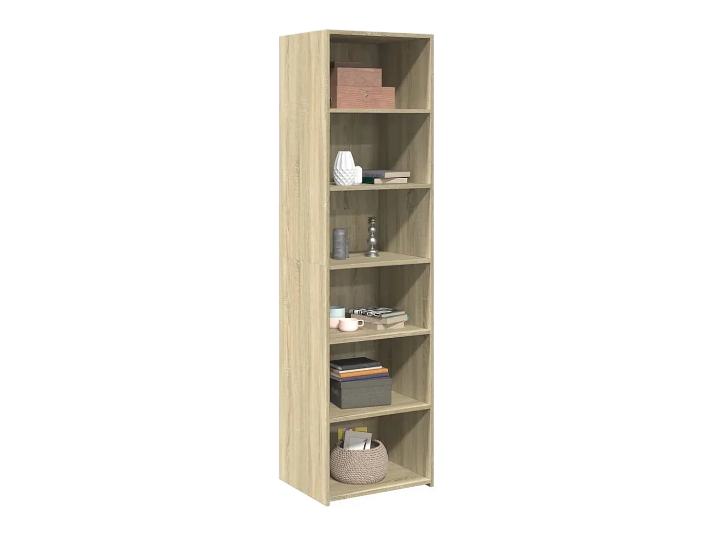 Aparador alto madera de ingeniería roble Sonoma 50x41x185 cm