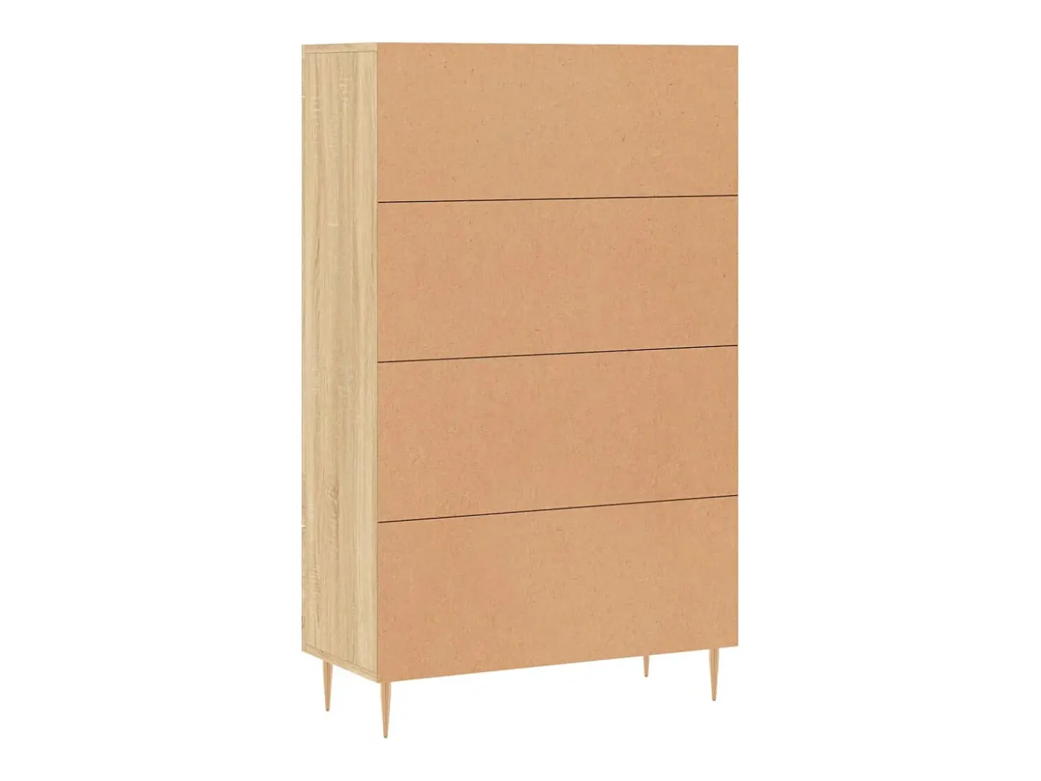 Aparador alto madera de ingeniería roble Sonoma 69,5x31x115 cm