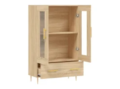 Aparador alto madera de ingeniería roble Sonoma 69,5x31x115 cm