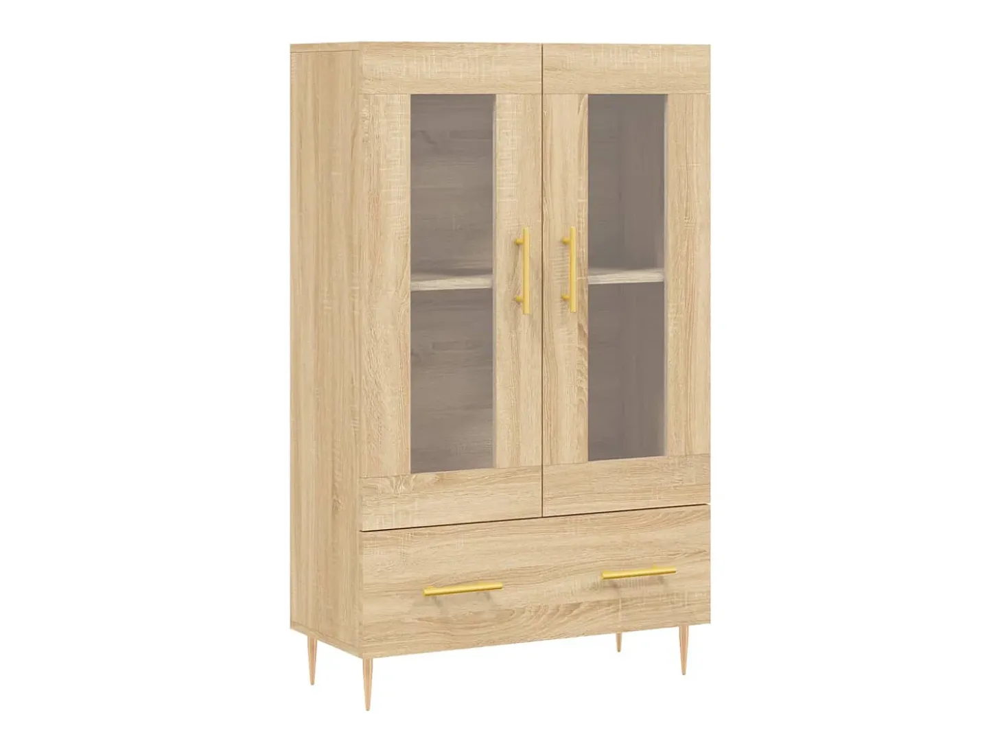 Aparador alto madera de ingeniería roble Sonoma 69,5x31x115 cm