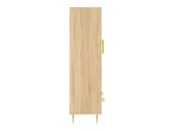 Aparador alto madera de ingeniería roble Sonoma 69,5x31x115 cm
