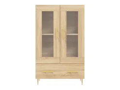 Aparador alto madera de ingeniería roble Sonoma 69,5x31x115 cm