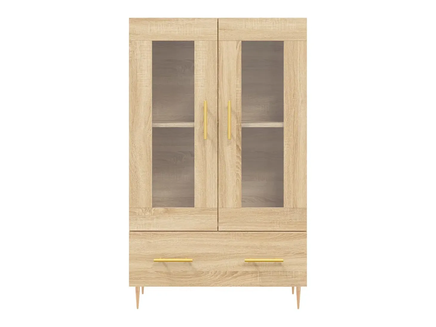 Aparador alto madera de ingeniería roble Sonoma 69,5x31x115 cm