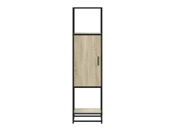 Aparador alto madera de ingeniería y metal 35,5x35x139 cm