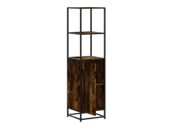 Aparador alto madera de ingeniería y metal 35,5x35x139 cm