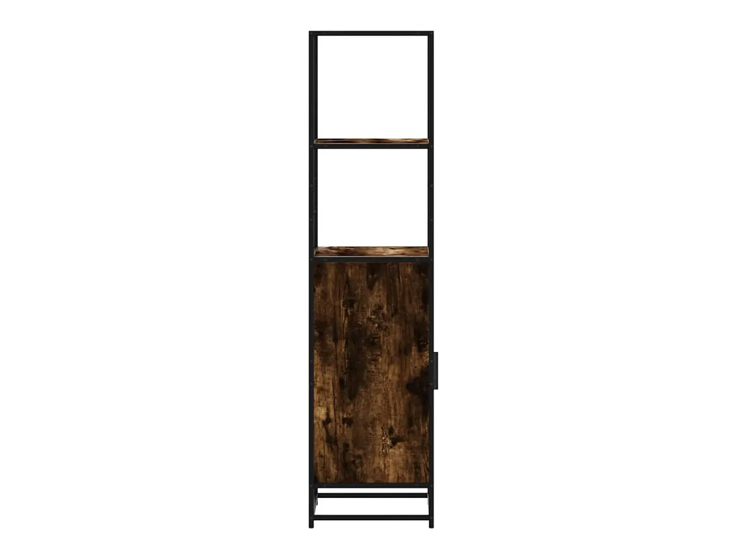 Aparador alto madera de ingeniería y metal 35,5x35x139 cm