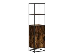 Aparador alto madera de ingeniería y metal 35,5x35x139 cm
