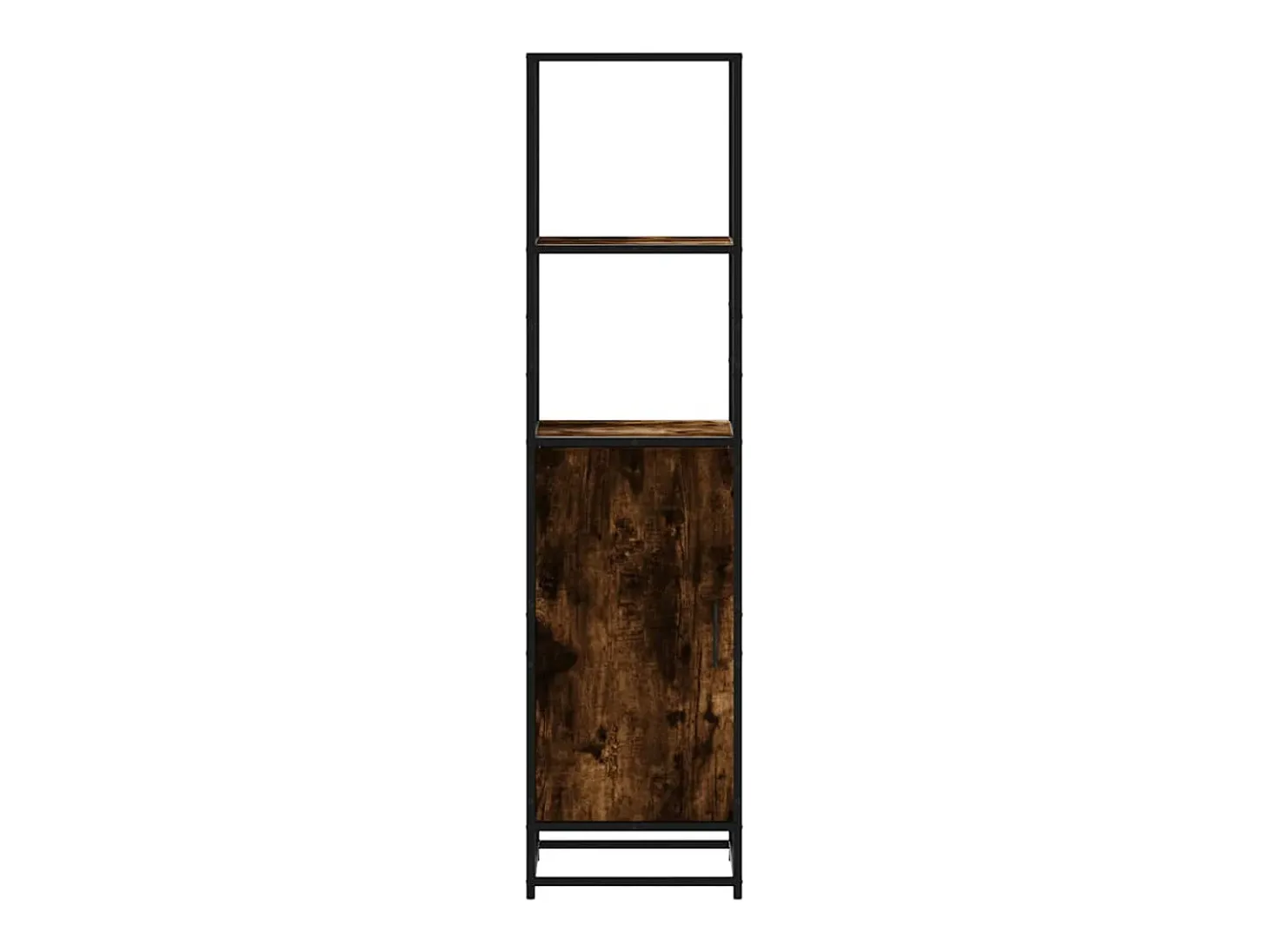 Aparador alto madera de ingeniería y metal 35,5x35x139 cm