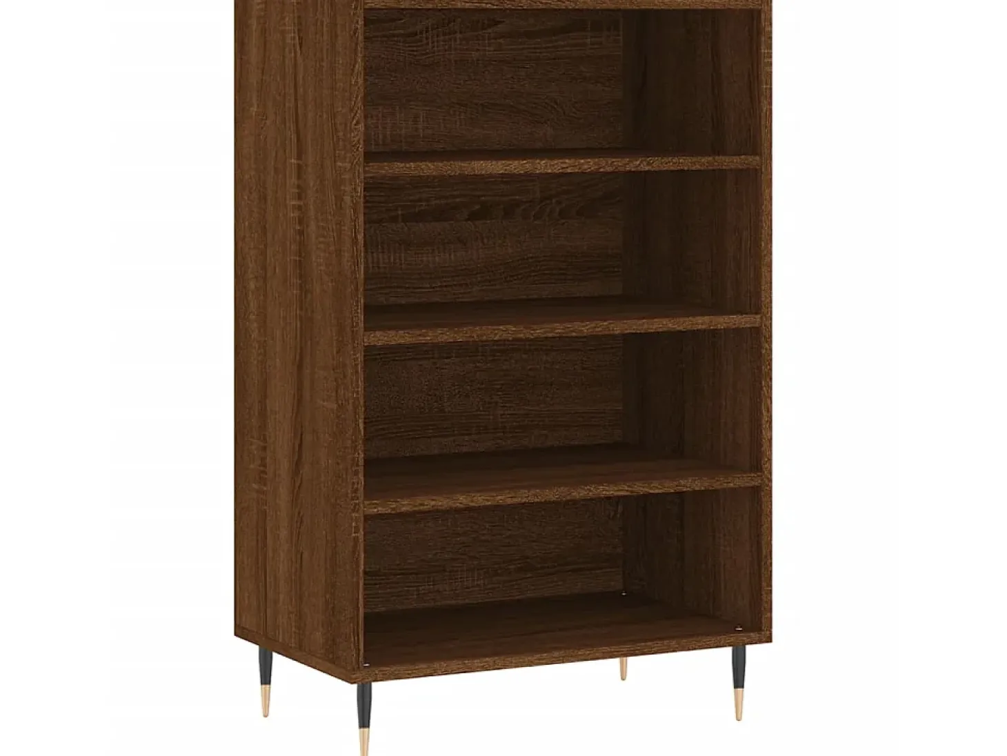 Aparador alto madera de ingeniería marrón roble 57x35x90 cm ES77707
