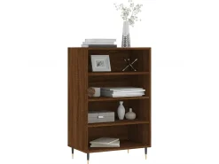 Aparador alto madera de ingeniería marrón roble 57x35x90 cm ES77707