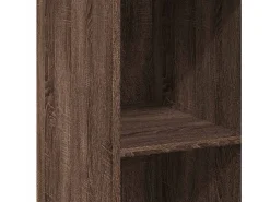 Aparador alto madera de ingeniería marrón roble 40x41x124 cm