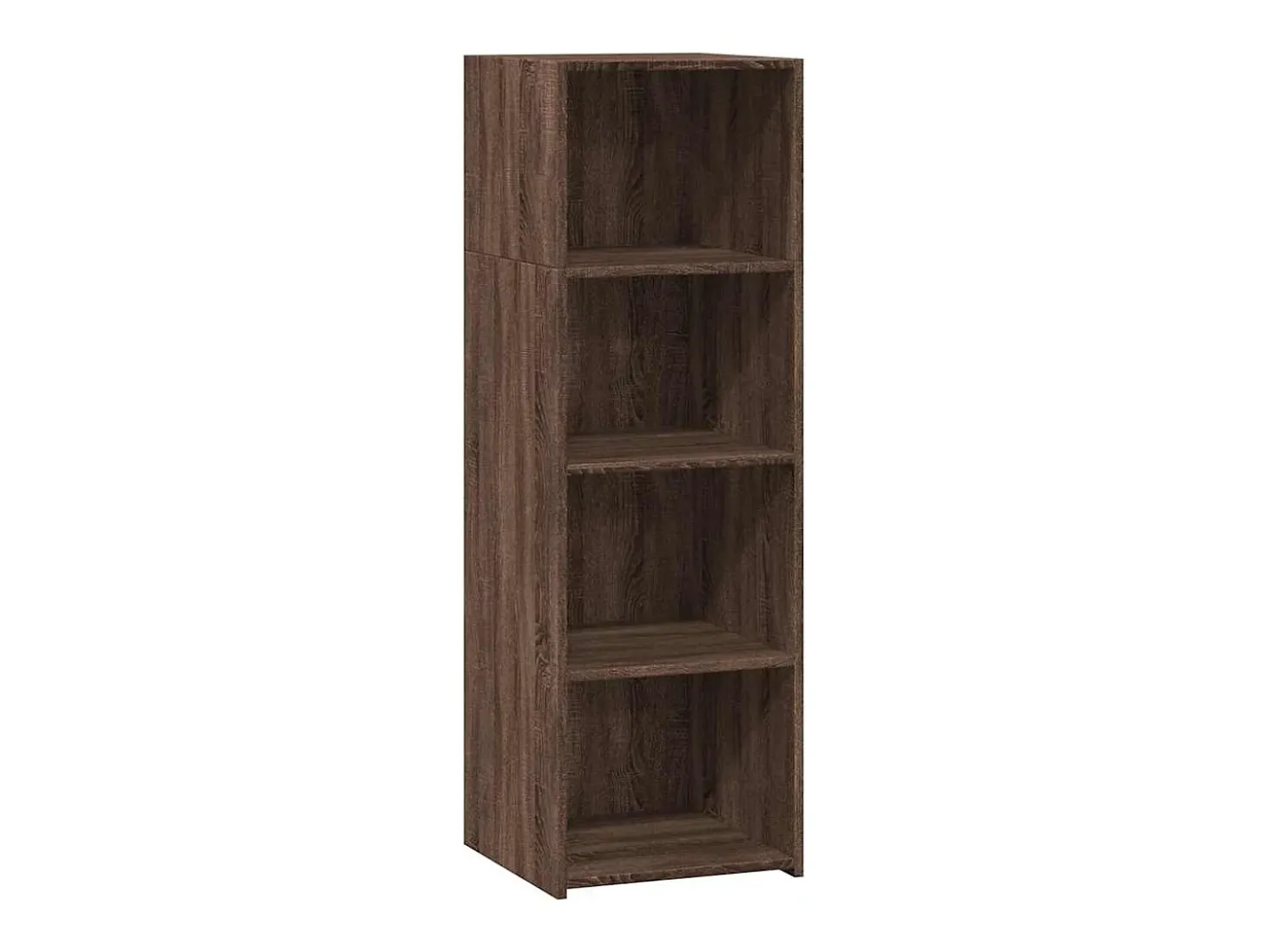 Aparador alto madera de ingeniería marrón roble 40x41x124 cm