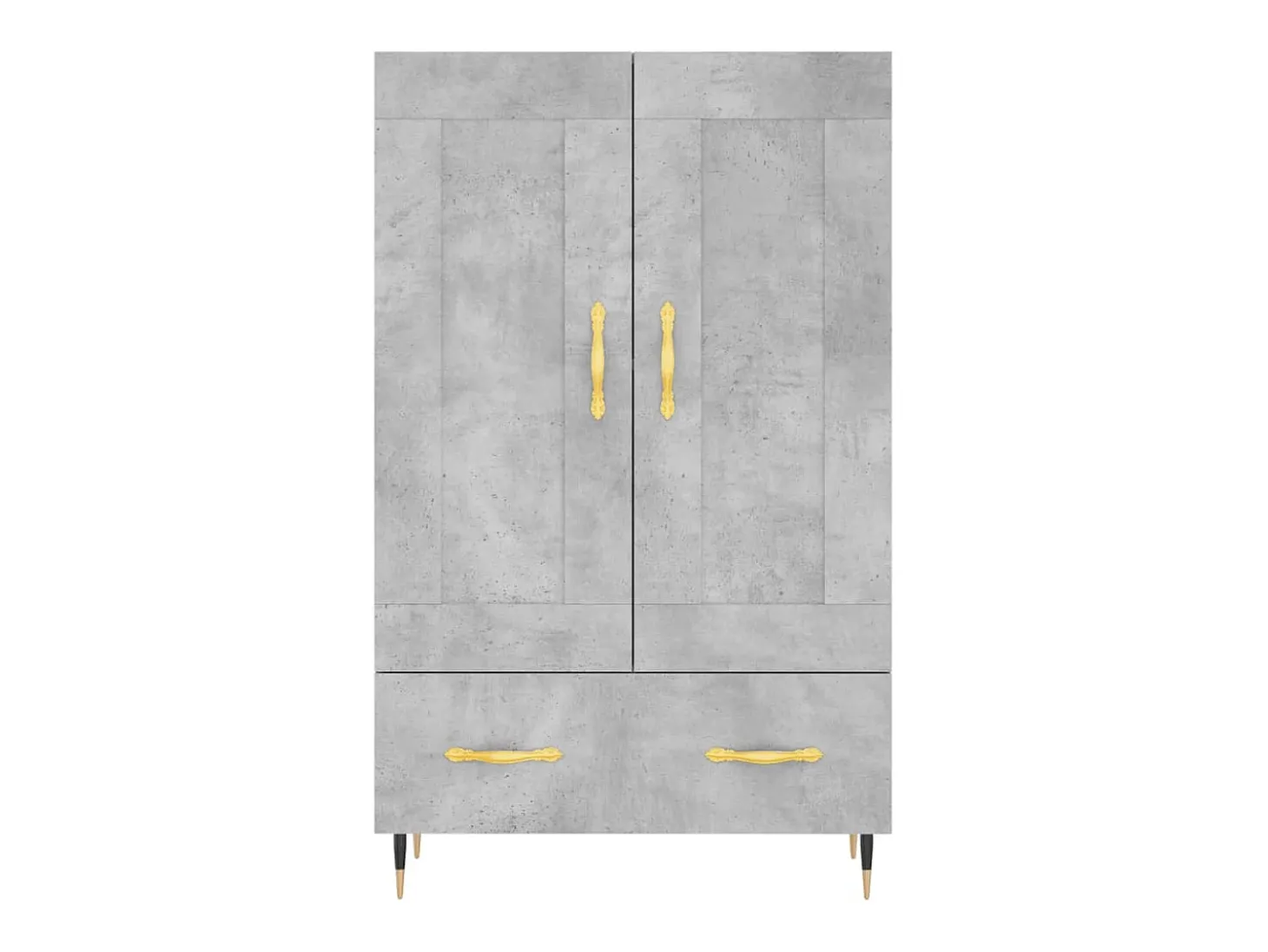Aparador alto madera de ingeniería gris hormigón 69,5x31x115 cm ES11794