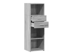 Aparador alto madera de ingeniería gris Sonoma 40x42,5x124 cm
