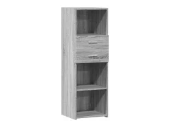 Aparador alto madera de ingeniería gris Sonoma 40x42,5x124 cm