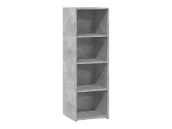 Aparador alto madera de ingeniería gris hormigón 40x41x124 cm