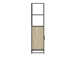 Aparador alto madera de ingeniería y metal 35,5x35x139 cm
