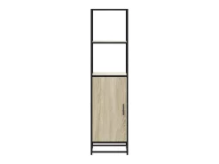 Aparador alto madera de ingeniería y metal 35,5x35x139 cm