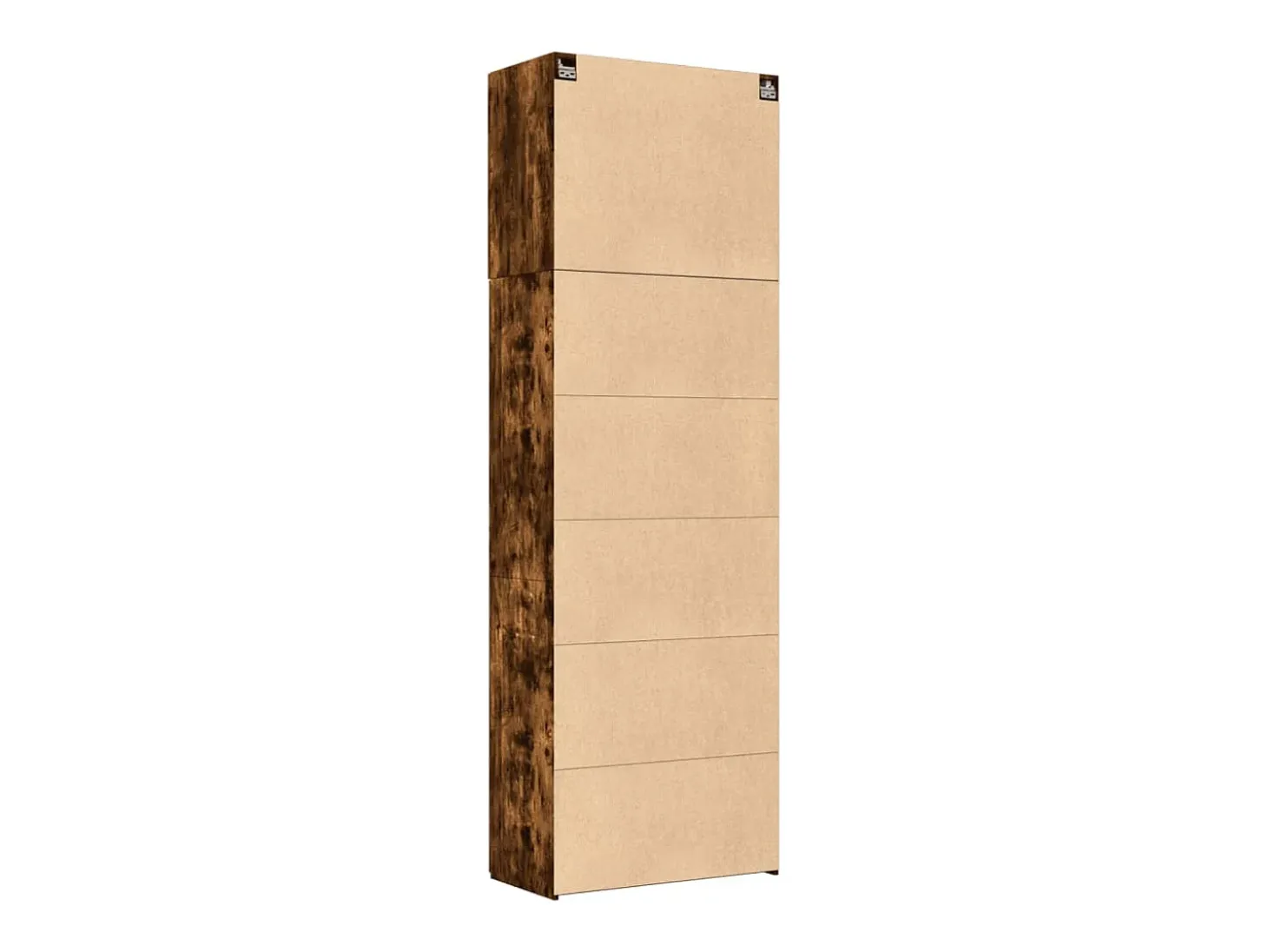 Aparador alto madera de ingeniería roble ahumado 80x42,5x249 cm