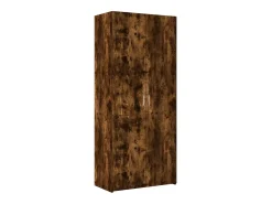 Aparador alto madera de ingeniería roble ahumado 80x42,5x249 cm