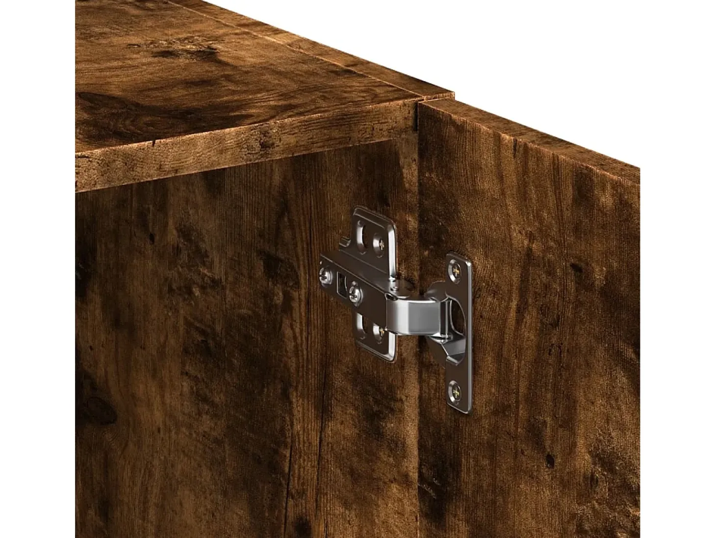 Aparador alto madera de ingeniería roble ahumado 80x42,5x249 cm