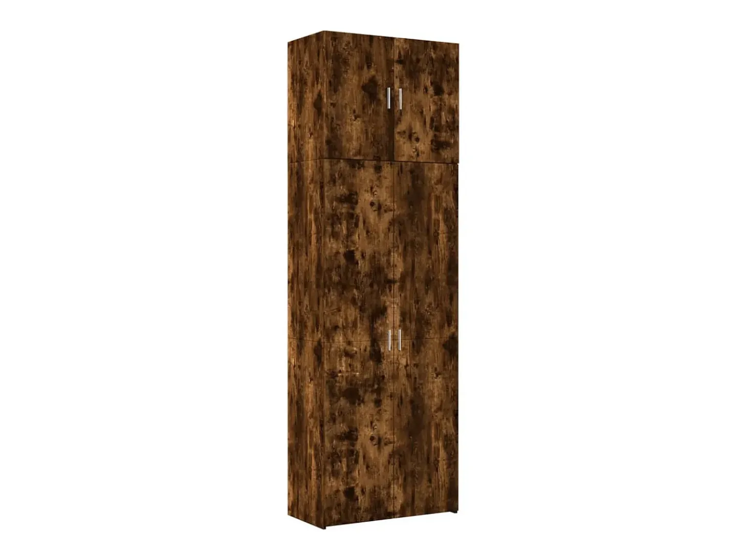 Aparador alto madera de ingeniería roble ahumado 80x42,5x249 cm