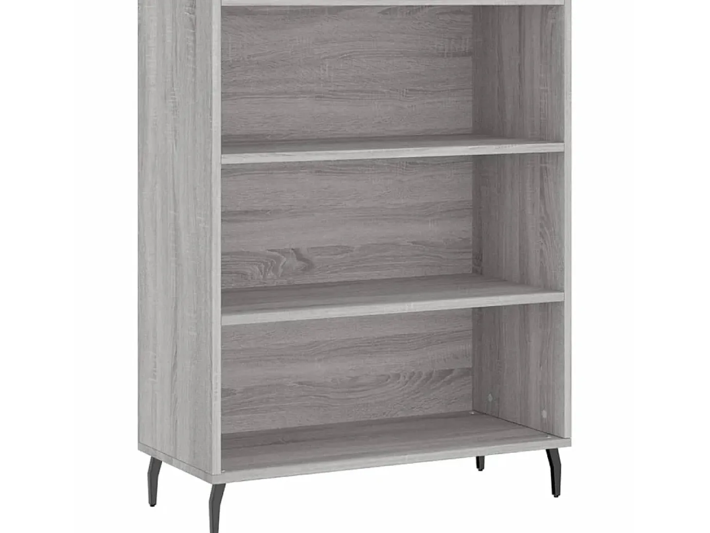 Aparador alto madera de ingeniería gris Sonoma 69,5x32,5x180 cm ES98811
