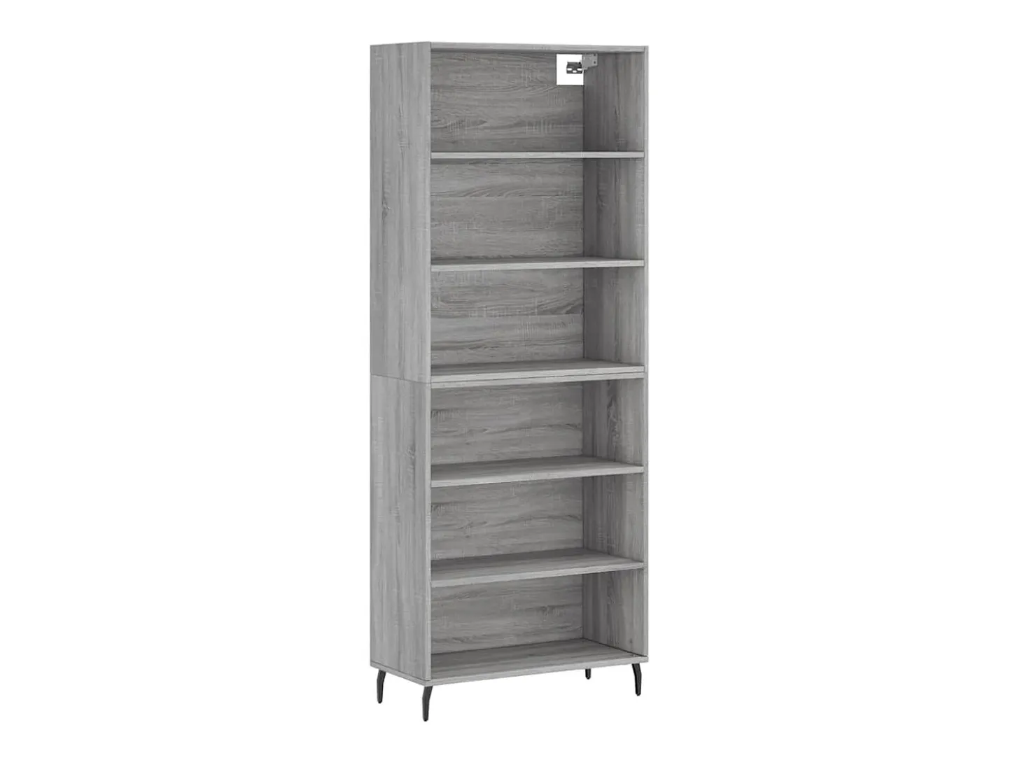 Aparador alto madera de ingeniería gris Sonoma 69,5x32,5x180 cm ES98811