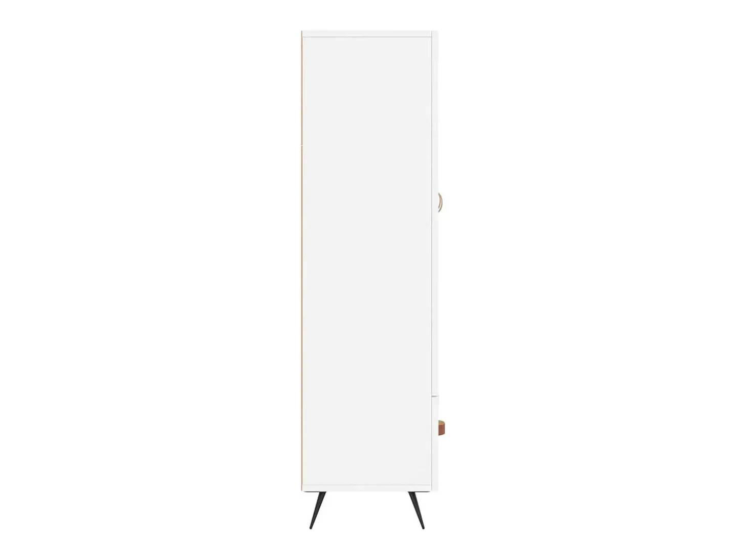 Aparador alto madera de ingeniería blanco 69,5x31x115 cm