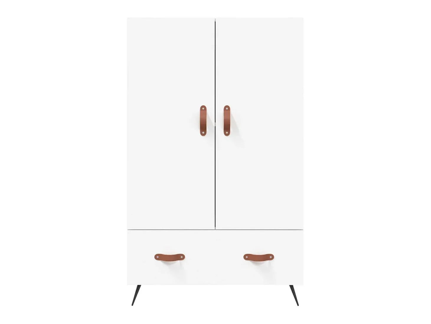 Aparador alto madera de ingeniería blanco 69,5x31x115 cm