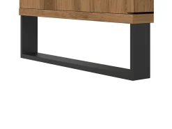 Aparador alto madera de ingeniería roble artisan 60x36x110 cm
