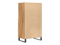 Aparador alto madera de ingeniería roble artisan 60x36x110 cm