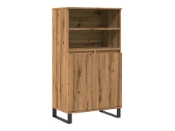 Aparador alto madera de ingeniería roble artisan 60x36x110 cm