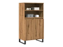 Aparador alto madera de ingeniería roble artisan 60x36x110 cm