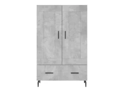Aparador alto madera de ingeniería gris hormigón 69,5x31x115 cm ES19470