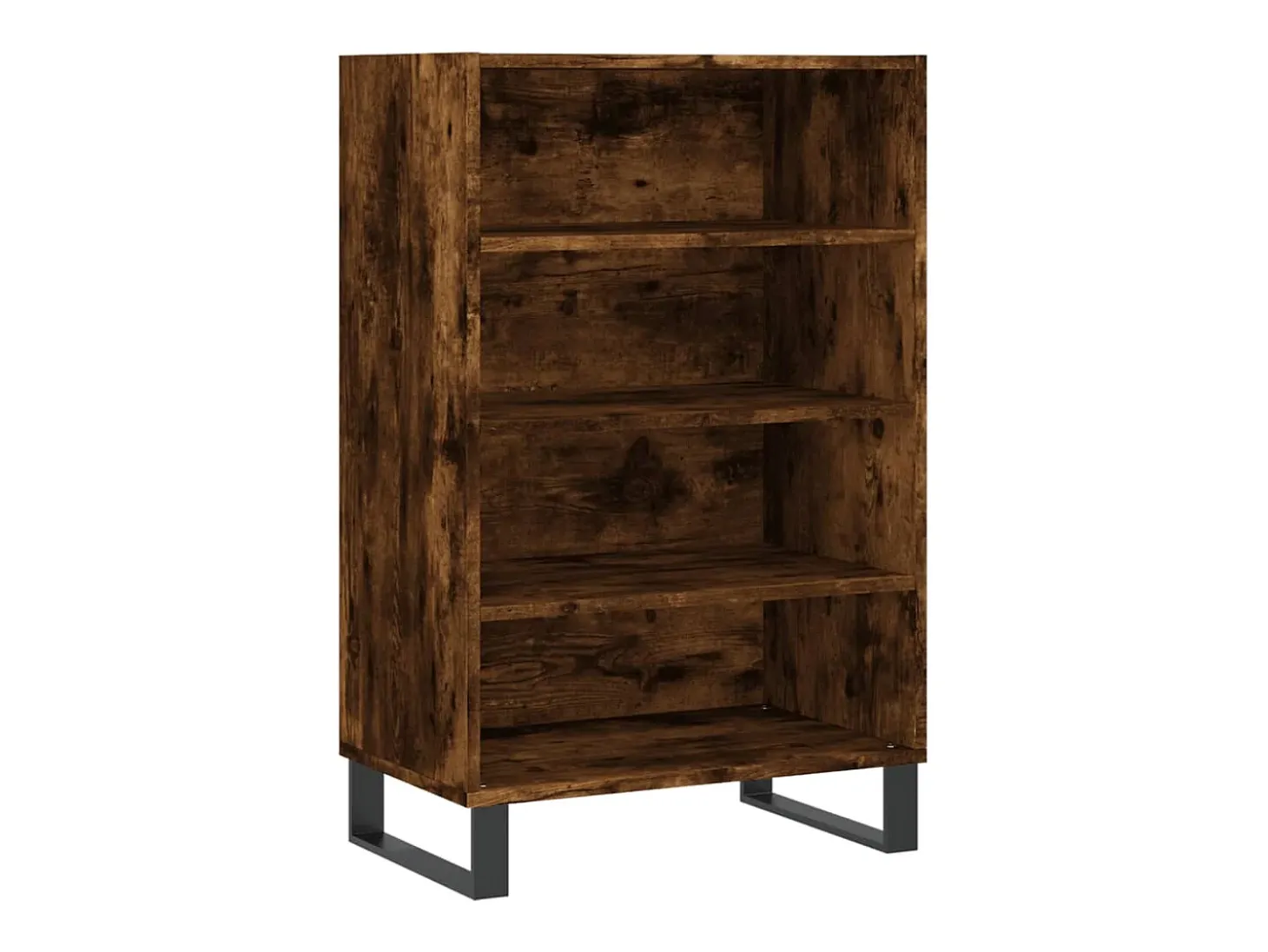 Aparador alto madera de ingeniería roble ahumado 57x35x90 cm