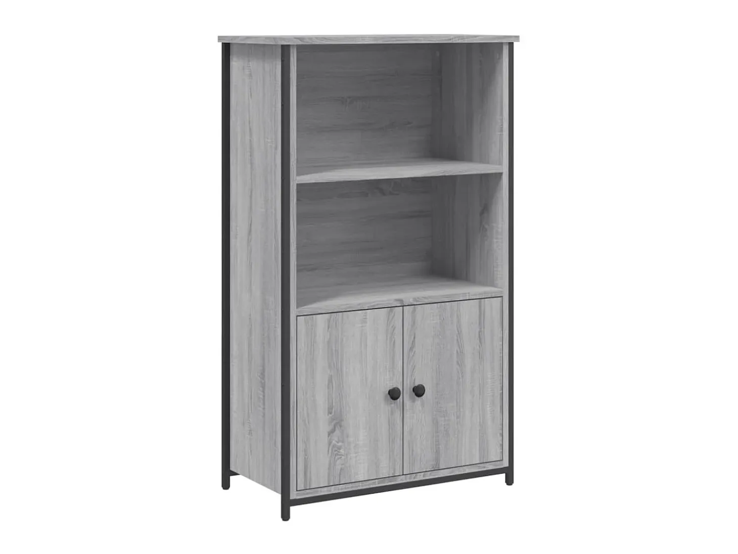 Aparador alto madera de ingeniería gris Sonoma 62x32x103,5 cm ES23230