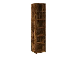 Aparador alto madera de ingeniería roble ahumado 40x41x185 cm