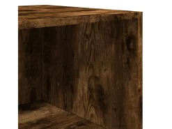 Aparador alto madera de ingeniería roble ahumado 40x41x185 cm