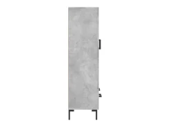 Aparador alto madera de ingeniería gris hormigón 69,5x31x115 cm