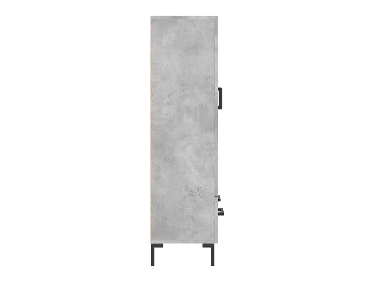 Aparador alto madera de ingeniería gris hormigón 69,5x31x115 cm