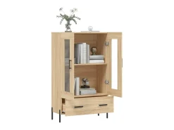Aparador alto madera de ingeniería roble Sonoma 69,5x31x115 cm ES18338