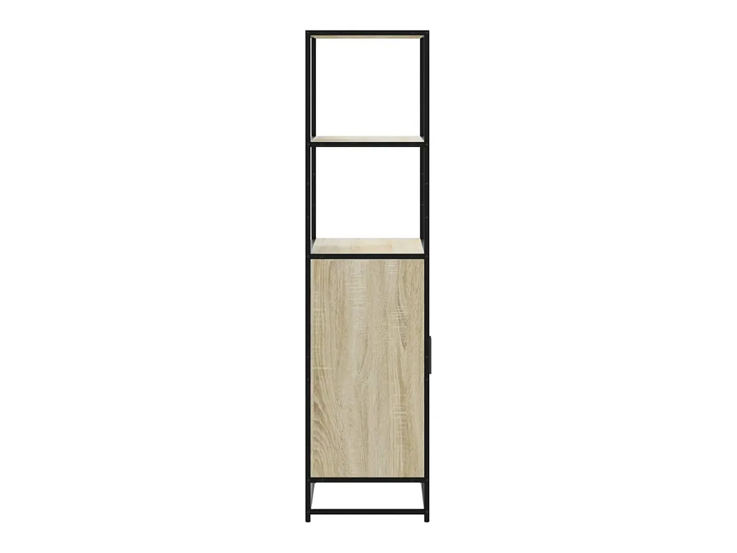 Aparador alto madera de ingeniería y metal Sonoma 68x35x139 cm