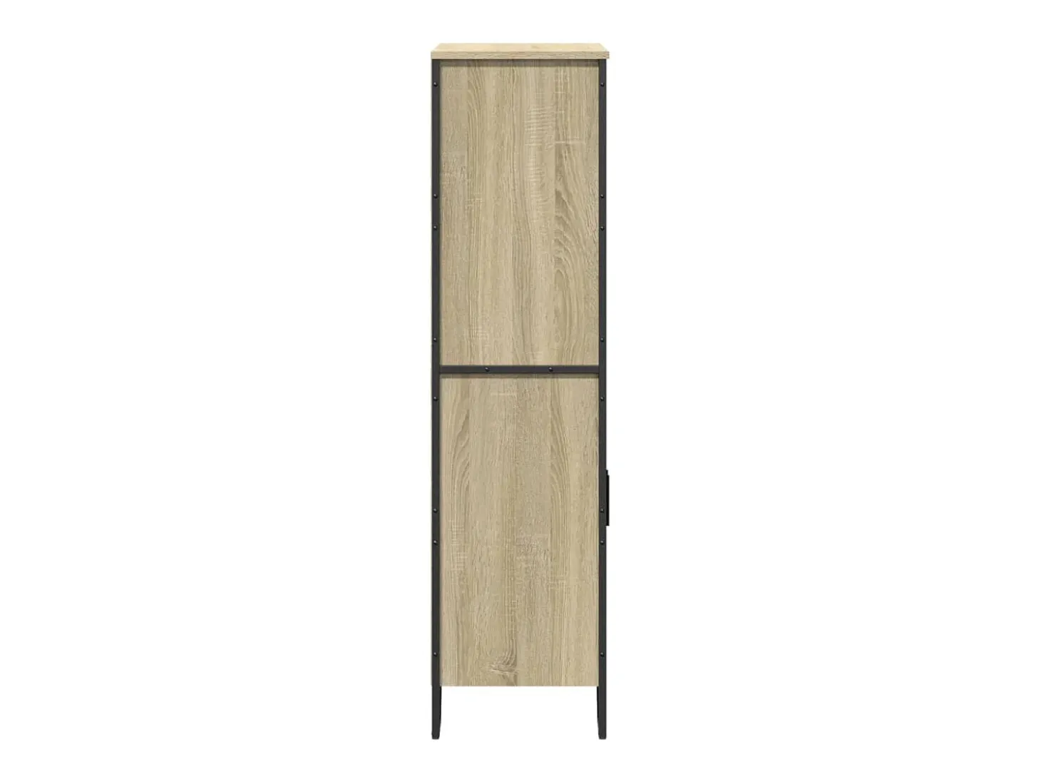 Aparador alto madera ingeniería roble Sonoma 79,5x35,5x137,5 cm