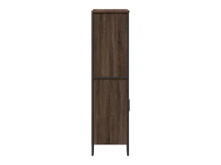 Aparador alto madera ingeniería marrón roble 79,5x35,5x137,5 cm