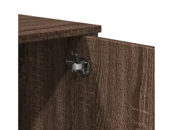 Aparador alto madera ingeniería marrón roble 79,5x35,5x137,5 cm